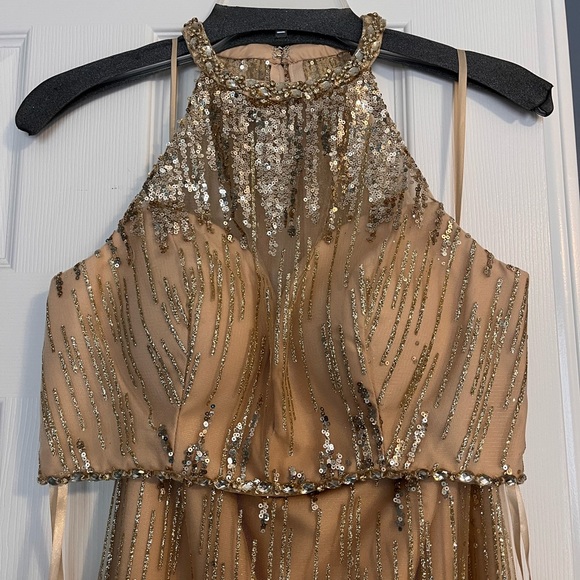madison james | Dresses | Madison James Gold 2 Piece Formal Dress | Poshmark